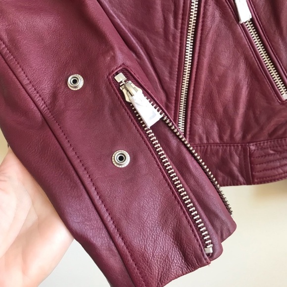 New w tag Zadig Voltaire loon bloom leather jacket - Picture 3 of 7